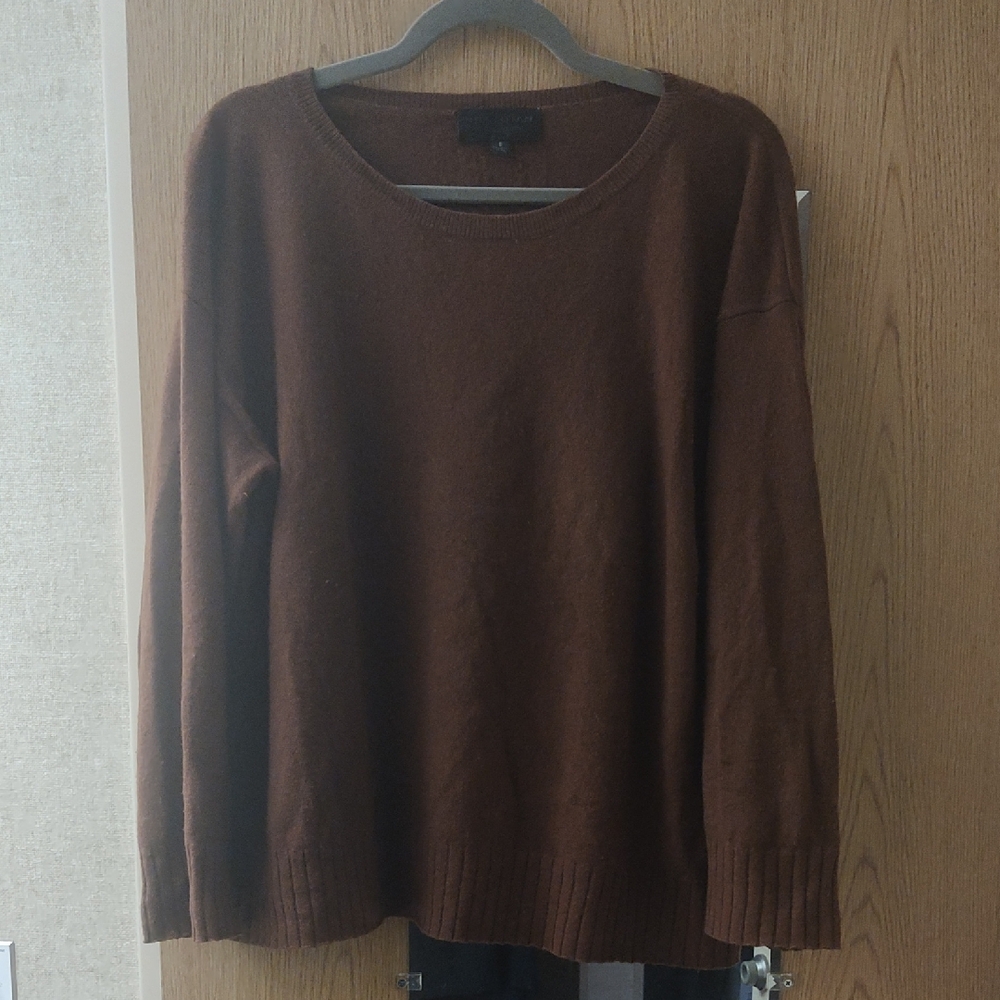 Nili Lotan Brown Crewneck Sweater